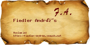 Fiedler András névjegykártya